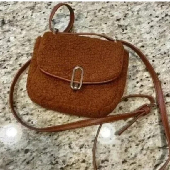 A New Day Mini Crossbody Bag - Brown Sherpa - Picture 7 of 8